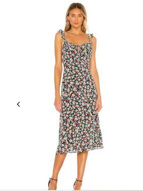 cupcakes & cashmere Hailey Dress Women's 2 Navy Floral Sparkle 2